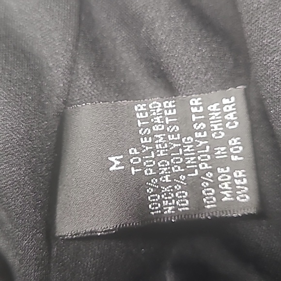 AB Studio Top Fully Lined Sheer Overlay  M - Picture 4 of 5